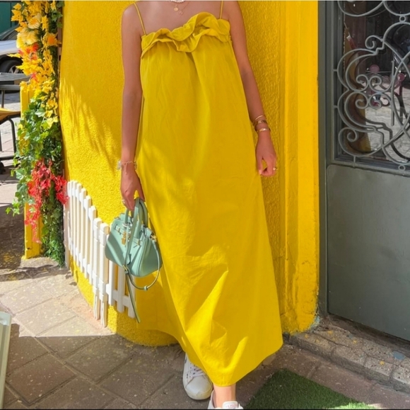 H&M Yellow Ruffled Sundress - Picture 2 of 5